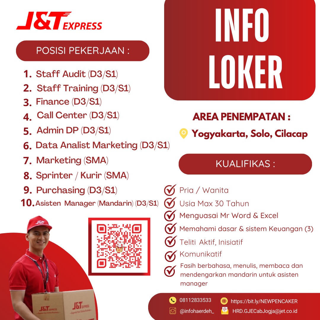 LOWKER Sept2024: J&T || Job Vacancy