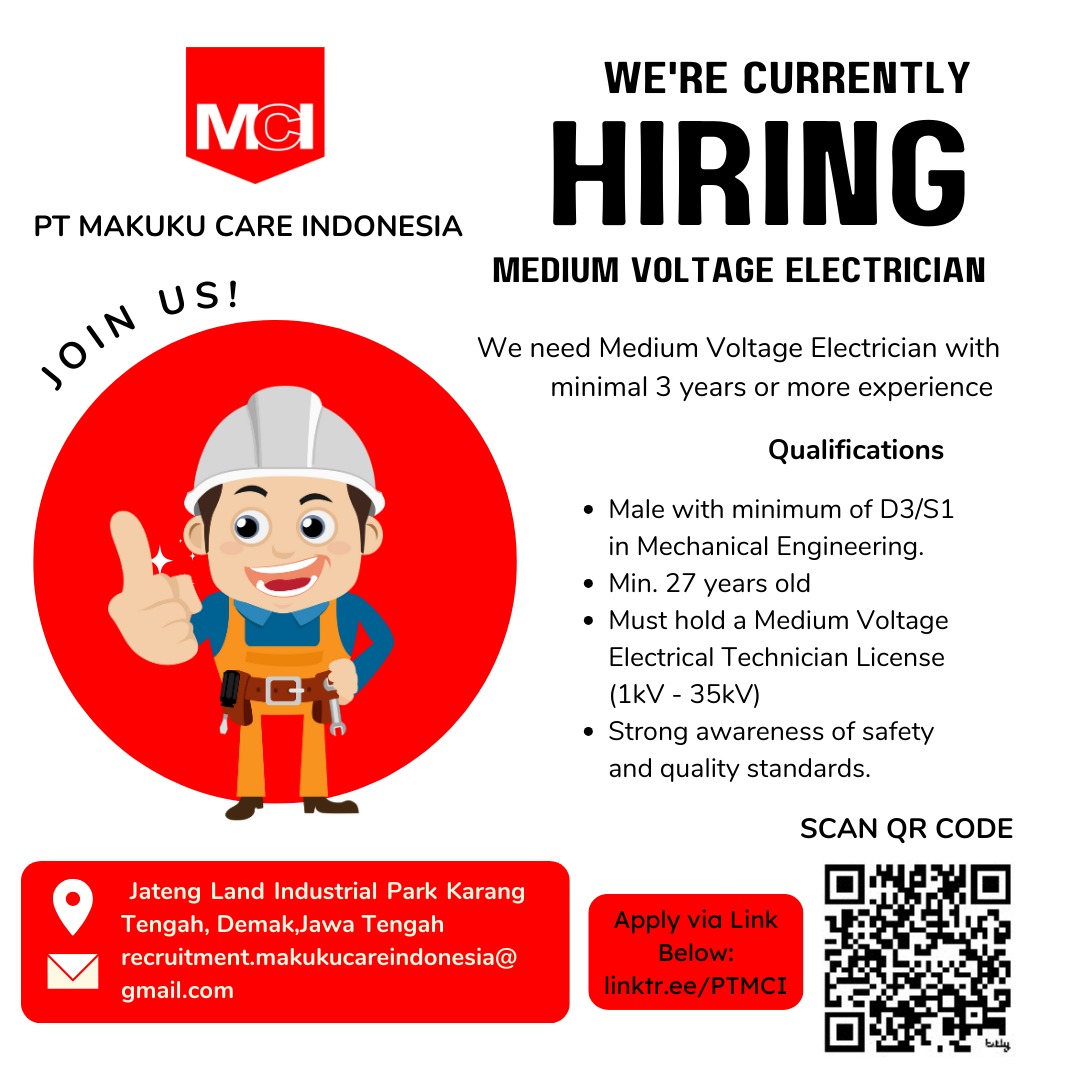 LOWKER Sept2024: PT.MAKUKU || Medium Voltage ELECTRICIAN
