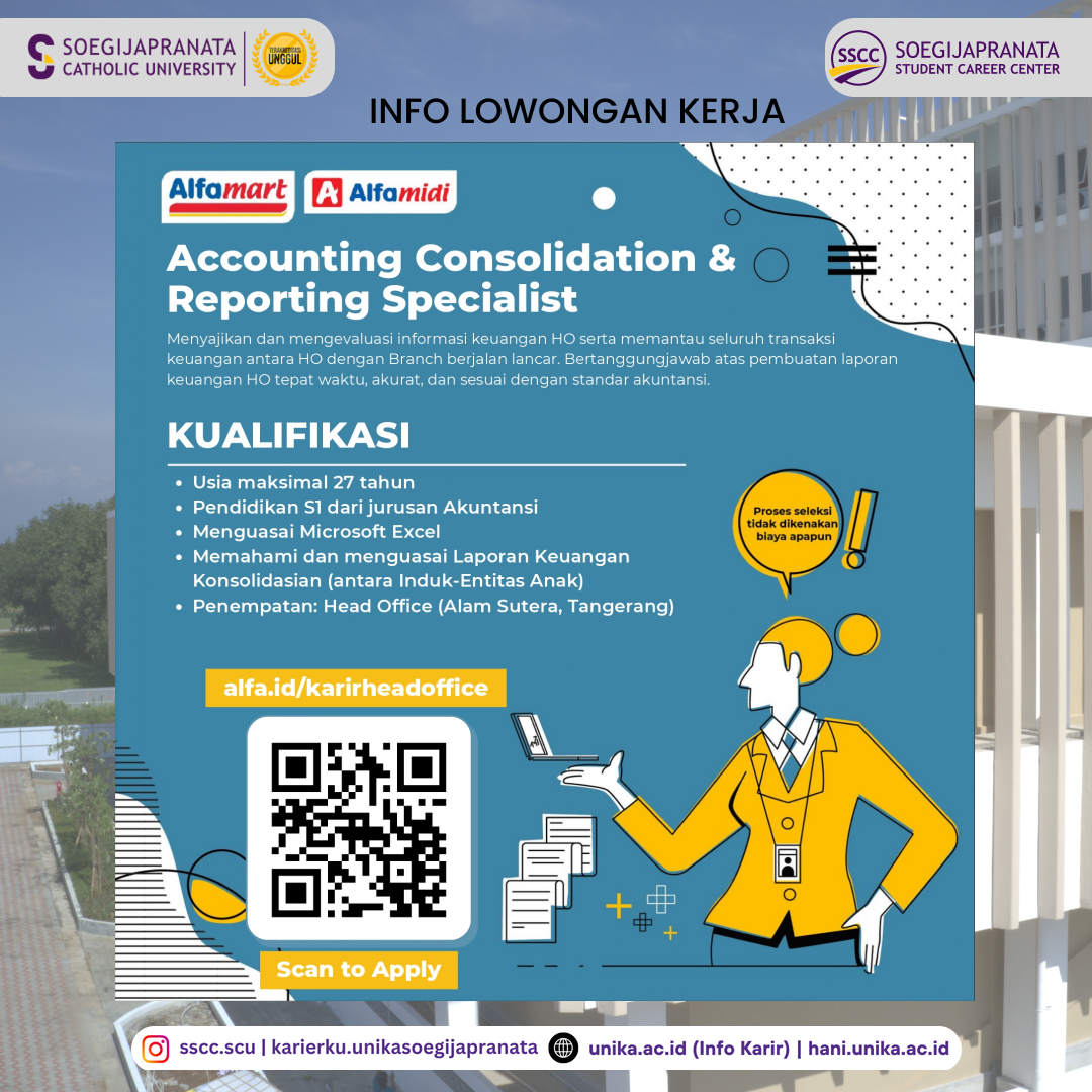 Loker Oktober 2024 – Alfamart || AC Reporting Specialist