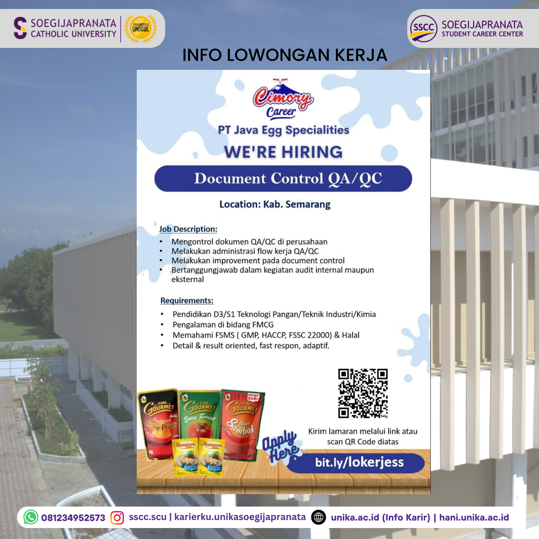 Loker Oktober 2024 – Cimory Group || Document Control QA/QC Loker Oktober 2024 – Cimory Group || Document Control QA/QC