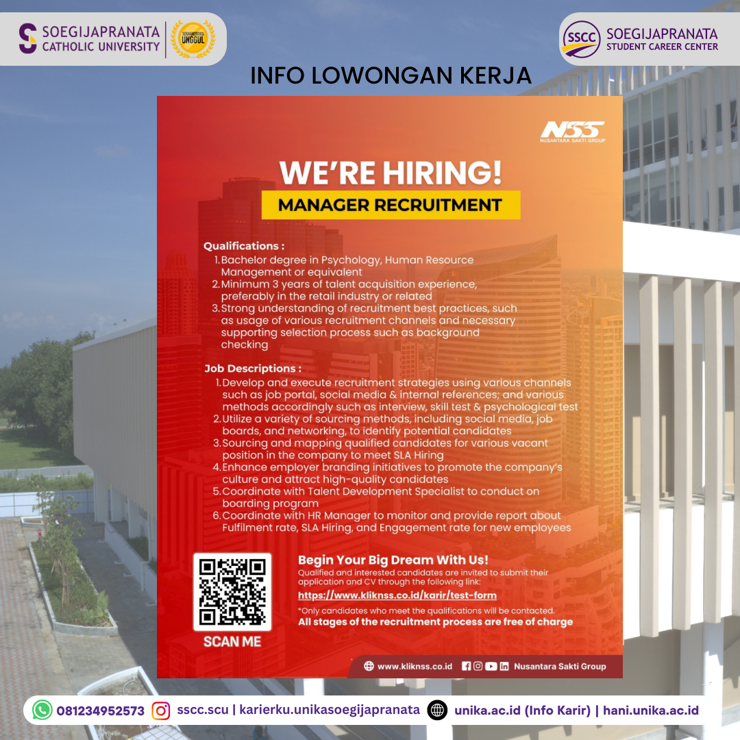 Loker Oktober 2024 – Nusantara Sakti Group || Manager Recruitment