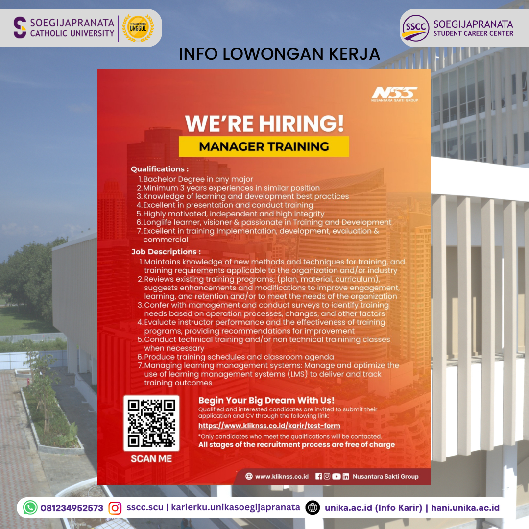 Loker Oktober 2024 – Nusantara Sakti Group || Manager Training