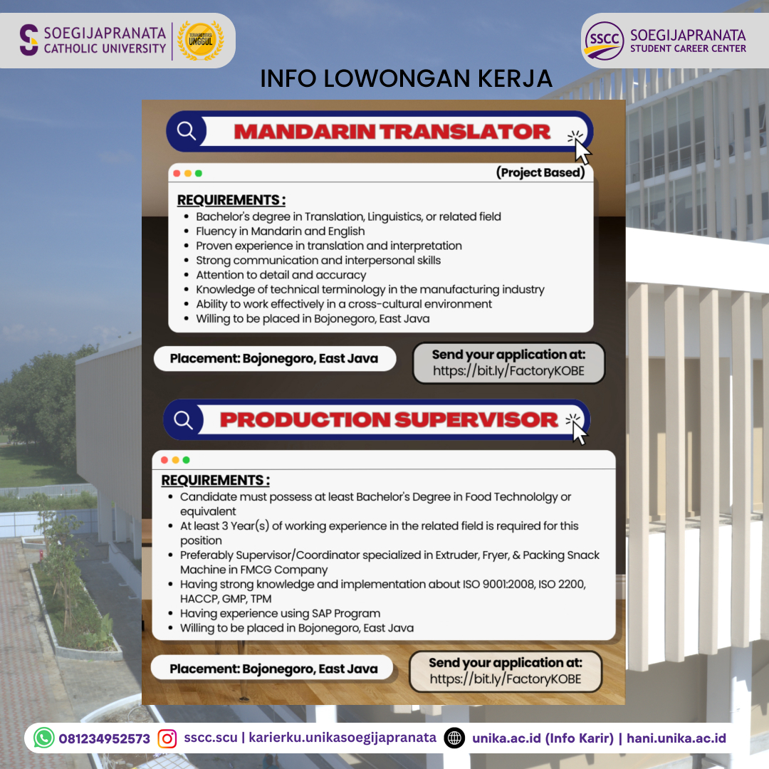 Loker Oktober 2024 – PT Kobe Boga Utama || Job Vacancy