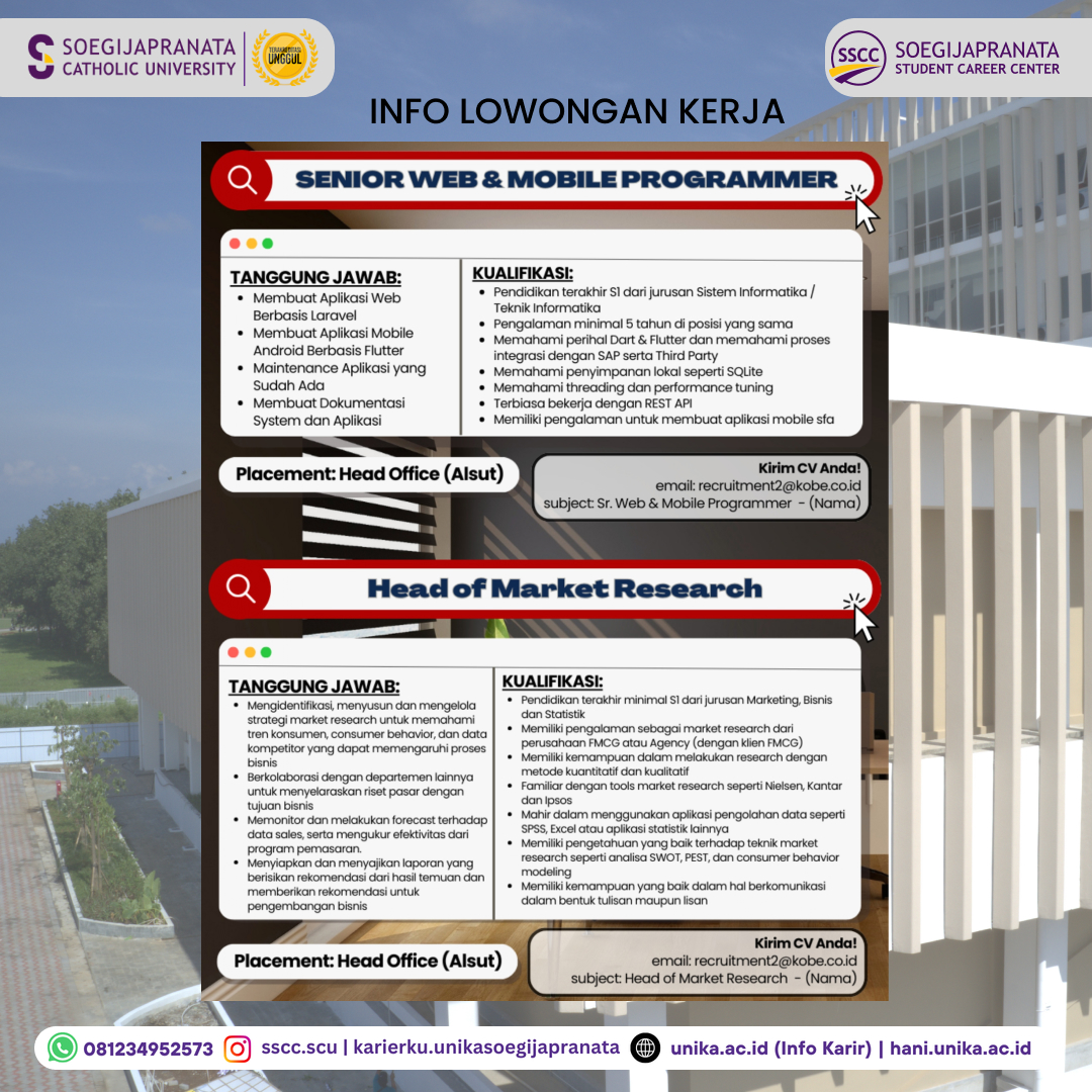 Loker Oktober 2024 – PT Kobe Boga Utama || Job Vacancy 6