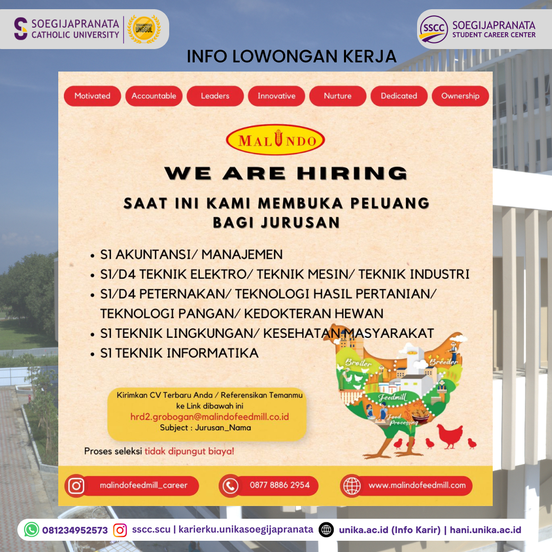 Loker Oktober 2024 – Malindo Group || Job Vacancy Loker Oktober 2024 – Malindo Group || Job Vacancy