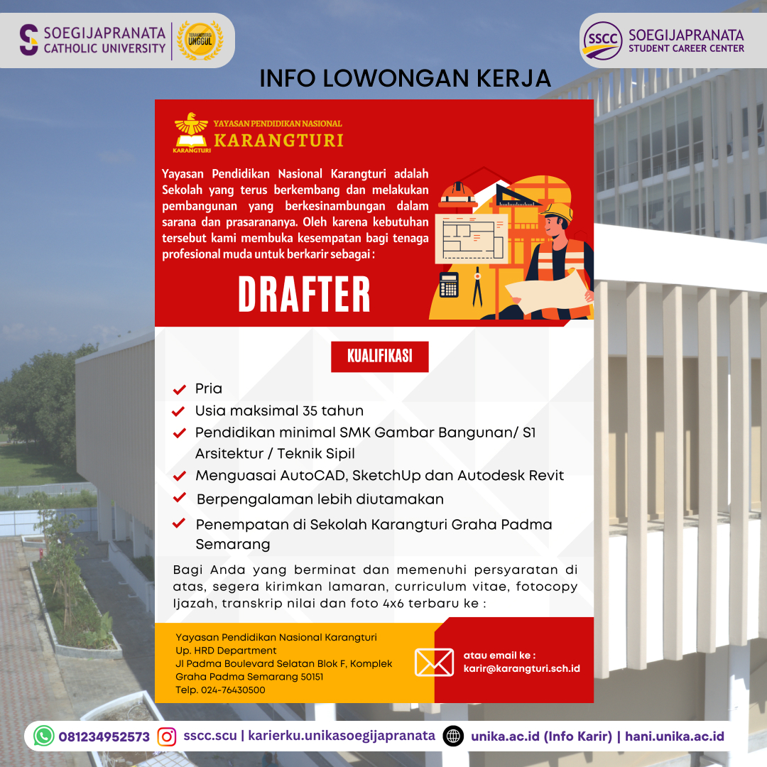 Loker Oktober 2024 – Yayasan Karangturi || Drafter