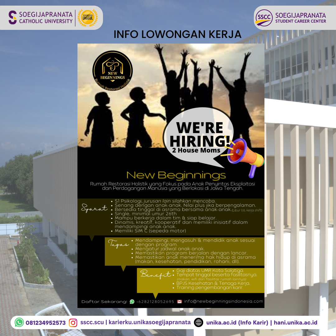 Loker Oktober 2024 – YBBI || House Moms