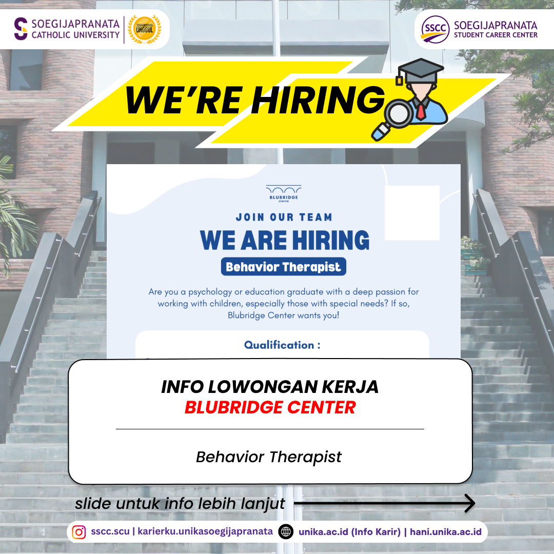 Loker November 2024 – BluBridge Center || Behavior Therapist