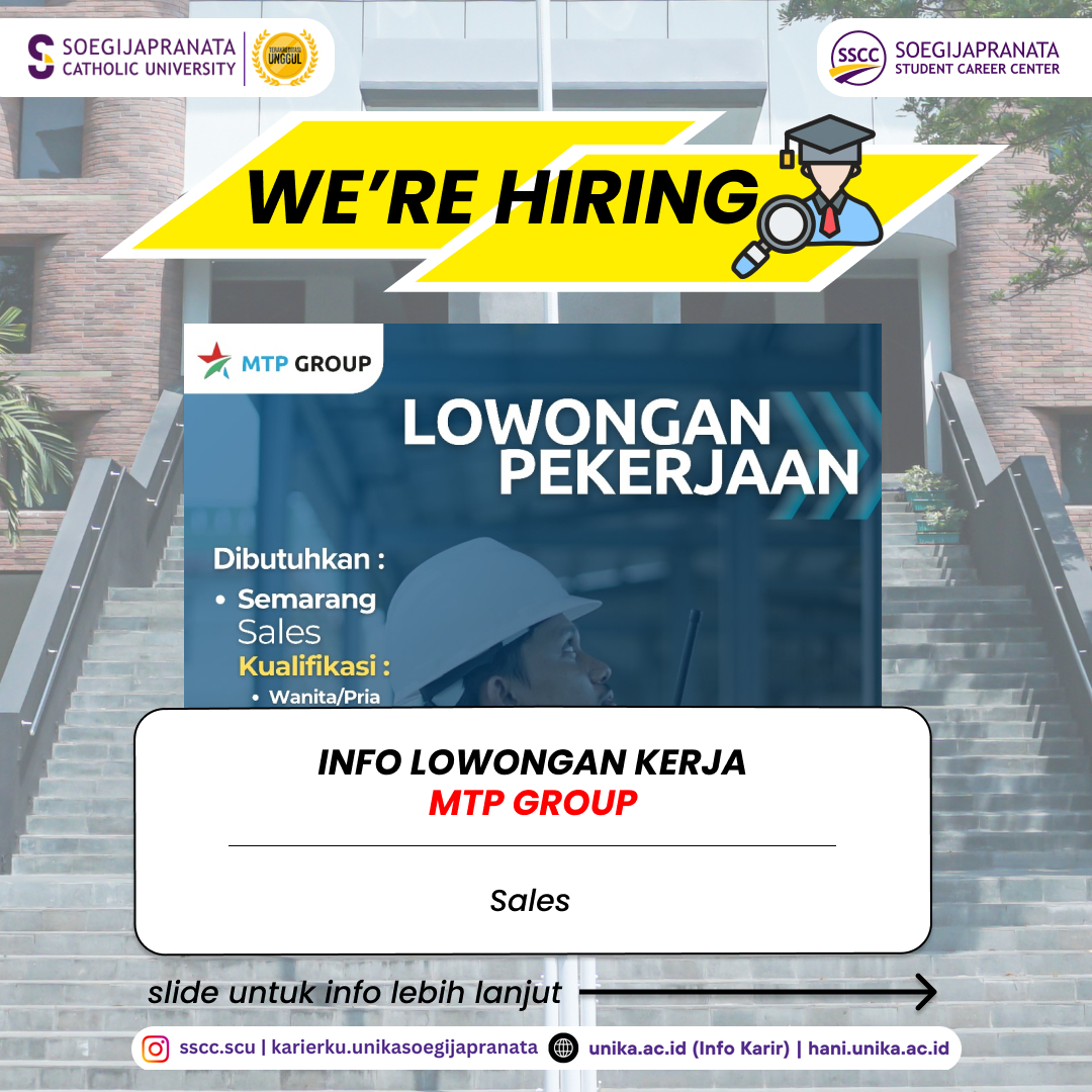Loker November 2024 – MTP Group || Sales