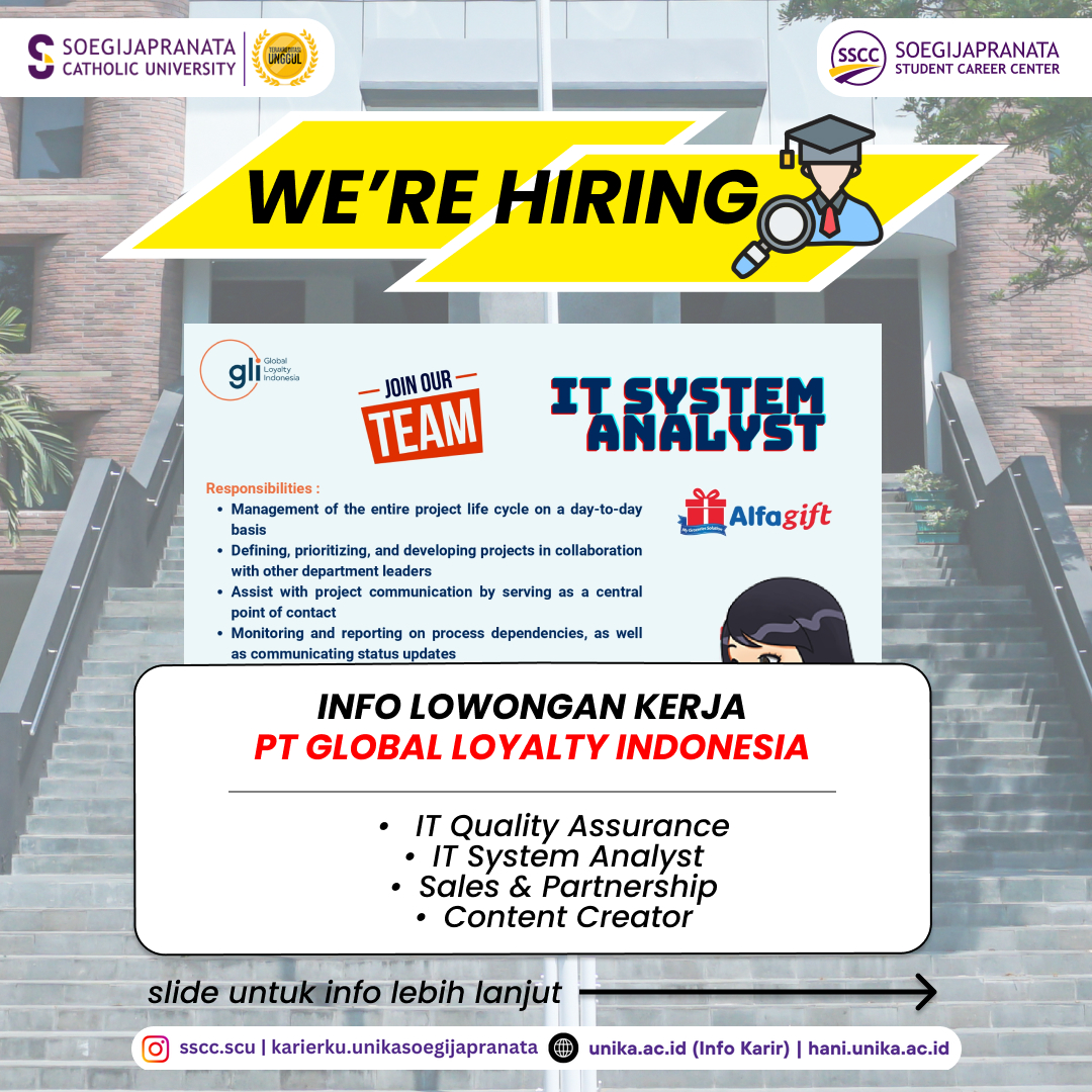 Loker November 2024 – PT GLI || Job Vacancy