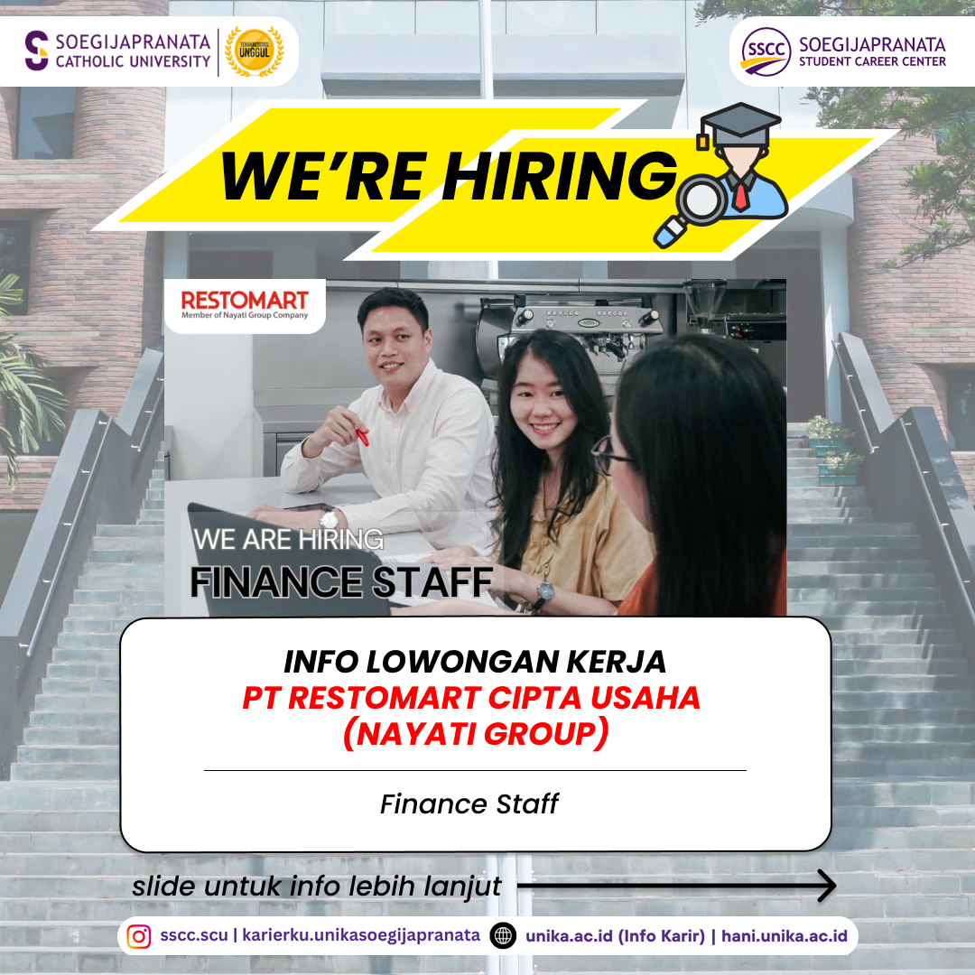 Loker November 2024 – PT Restomart Cipta Usaha || Finance Staff