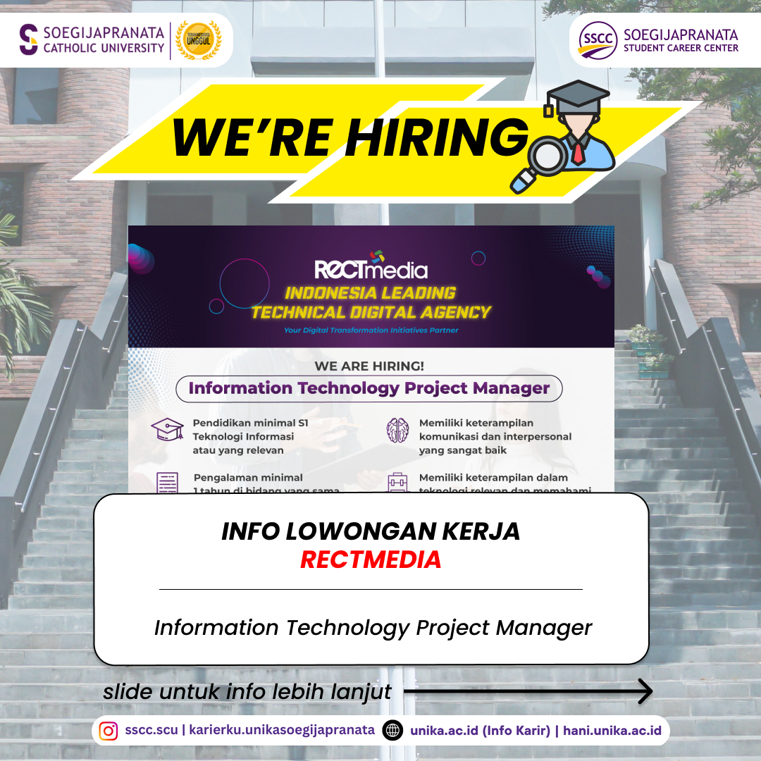 Loker November 2024 – RECTmedia || ITP Manager Loker November 2024 – RECTmedia || ITP Manager