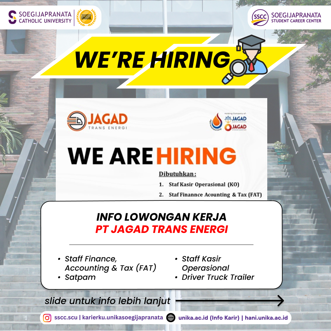 Loker Desember 2024 – PT Jagad Trans Energi || Job Vacancy