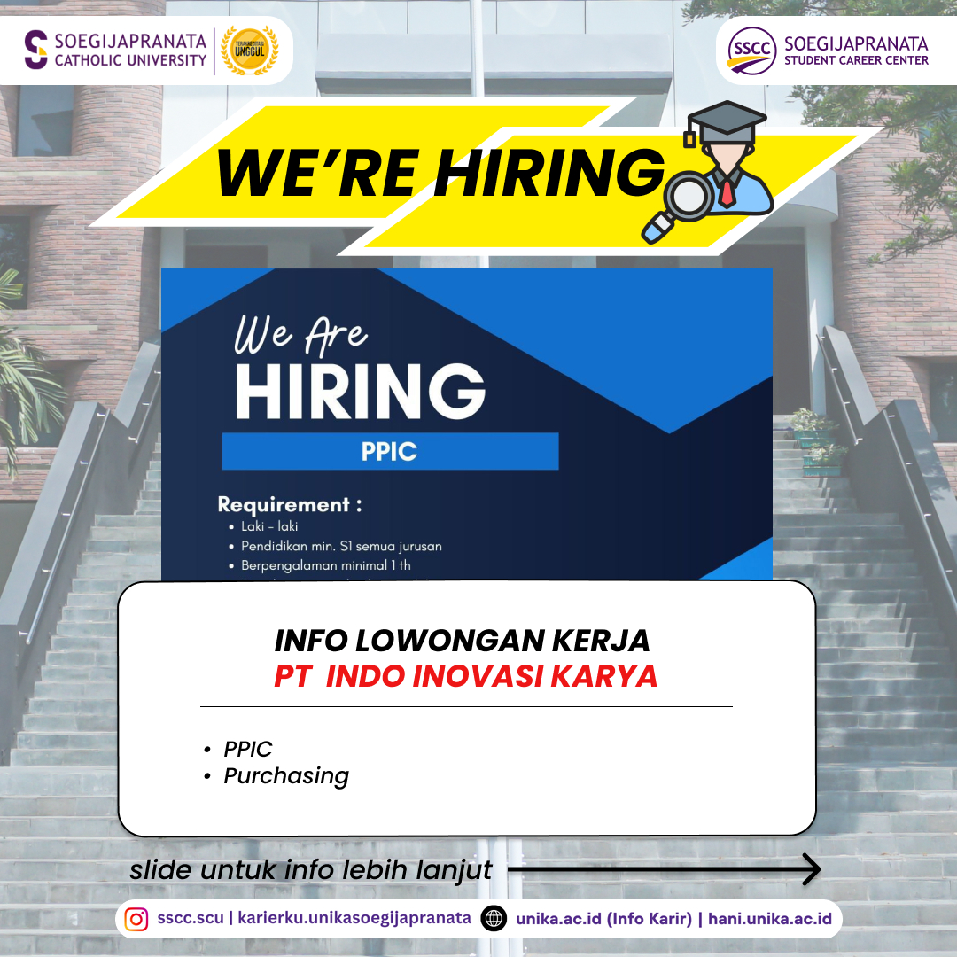 loker Januari 2025 – PT Indo Inovasi Karya || Job Vacancy