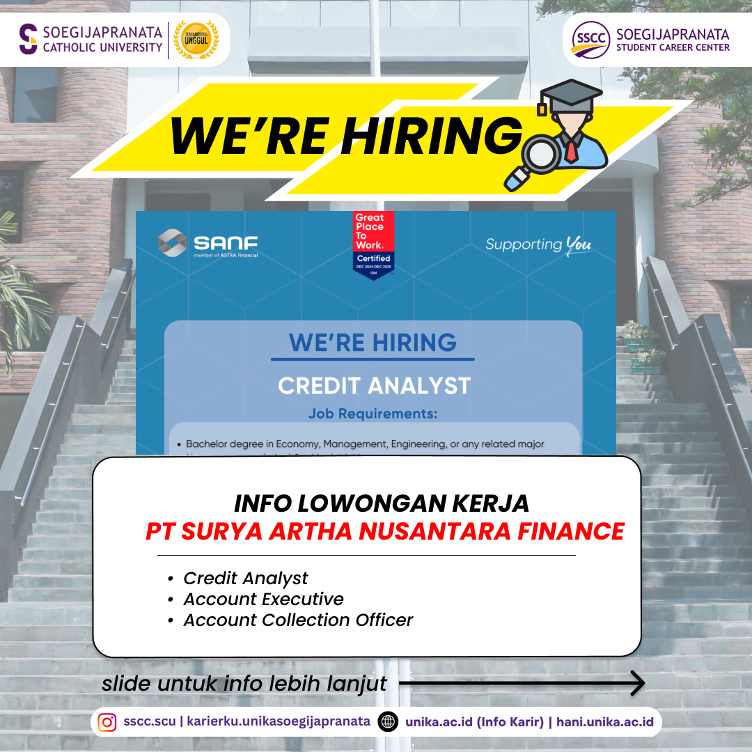 Loker Januari 2025 – PT Surya Artha Nusantara Finance || Job Vacancy
