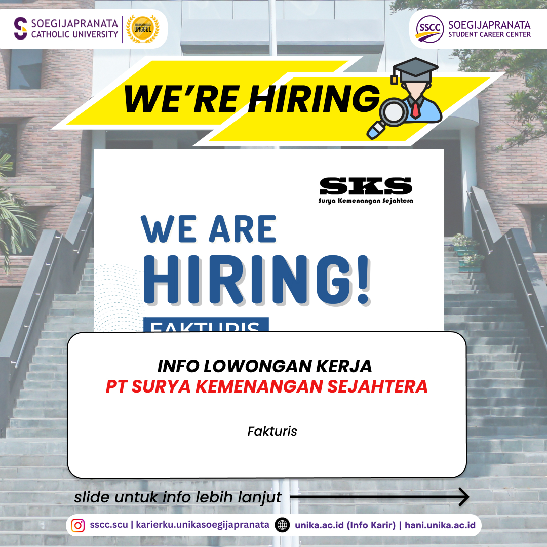 Loker Januari 2025 – PT Surya Kemenangan Sejahtera || Fakturis