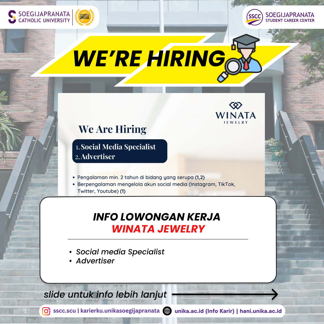 Loker Januari 2025 – Winata Jewelry || Job vacancy