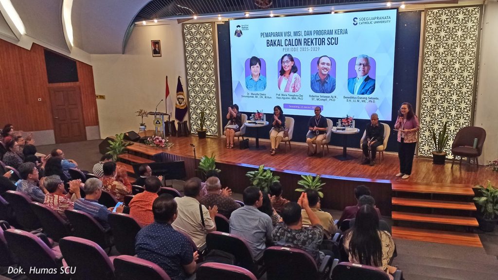 Libatkan Sivitas Akademika, Pemilihan Rektor Baru SCU Junjung Tinggi Nilai Demokrasi Libatkan Sivitas Akademika, Pemilihan Rektor Baru SCU Junjung Tinggi Nilai Demokrasi