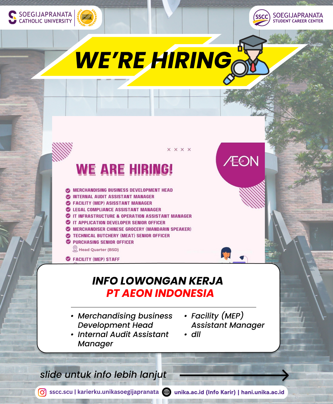 Loker Februari 2025 – PT AEON INDONESIA || Job Vacancy