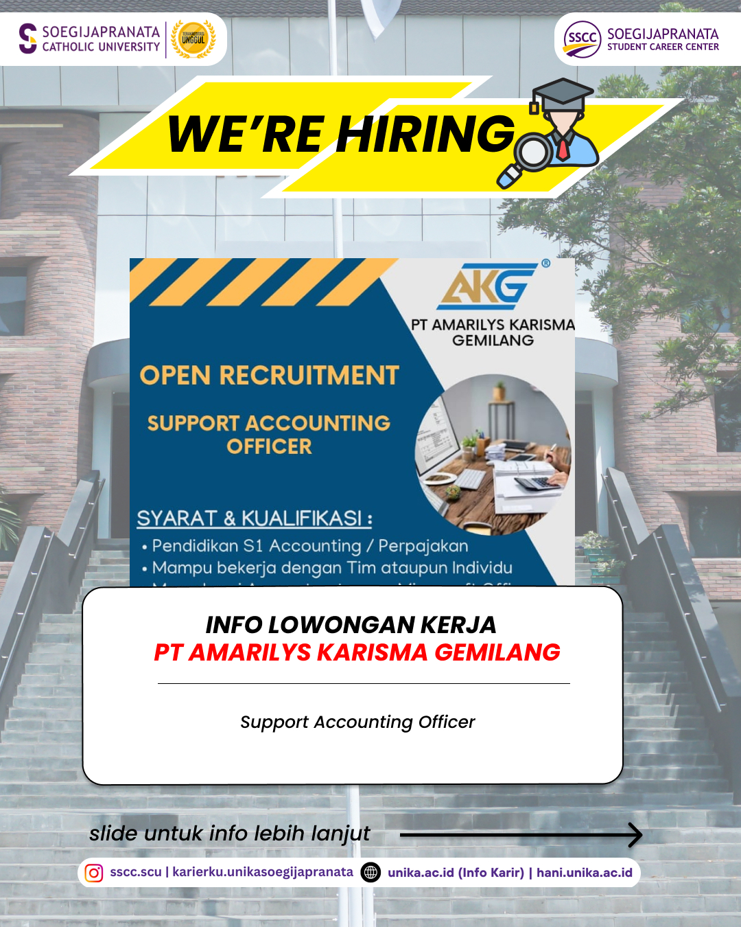 Loker Februari 2025 – PT Amarilys Karisma Gemilang || Support Accounting Officer