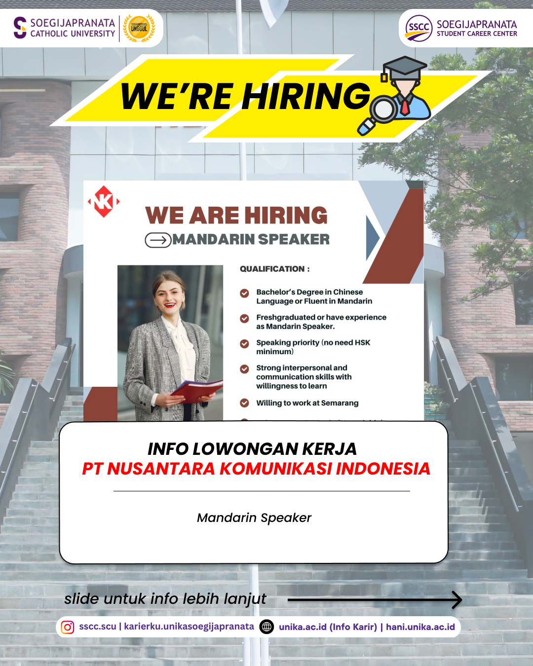 Loker Februari 2025 – PT Nusantara Komunikasi Indonesia || Mandarin Speaker