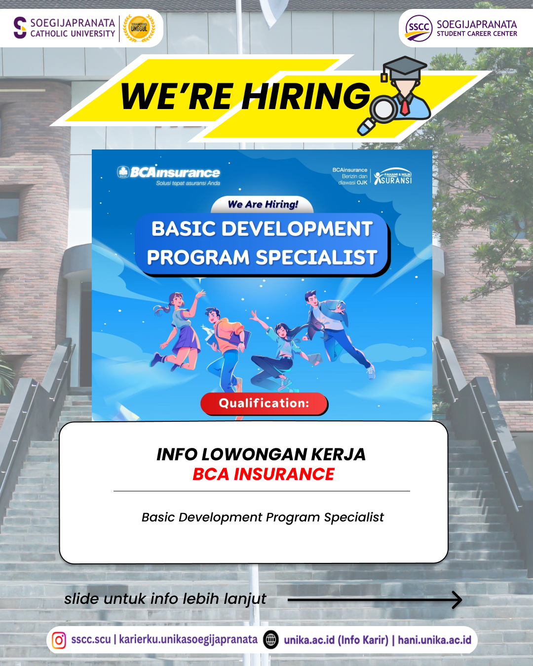 Loker Februari 2025 – BCA Insurance || Basic Development Program Specialist