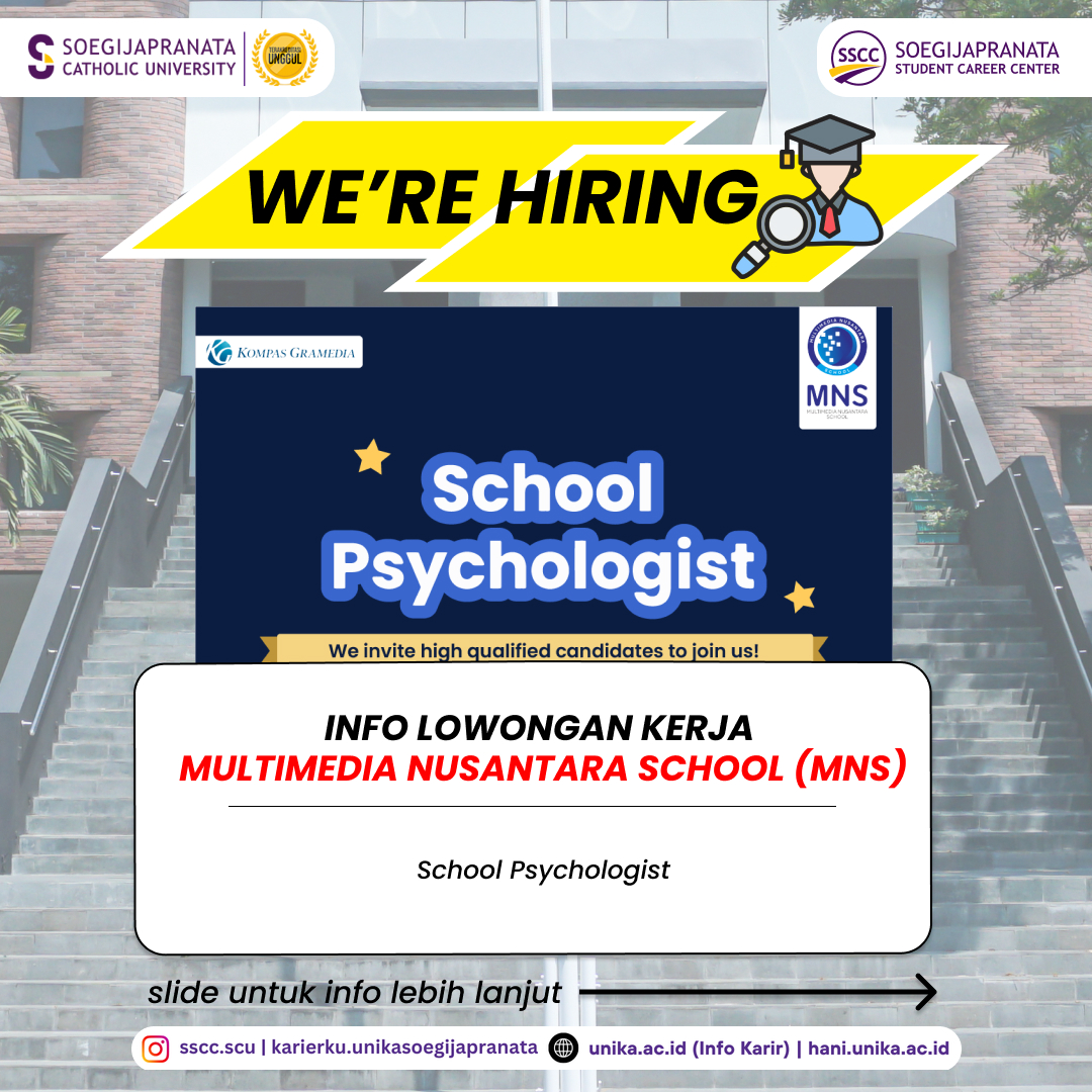 Loker Februari 2025 – Multimedia Nusantara School || School Psychologist