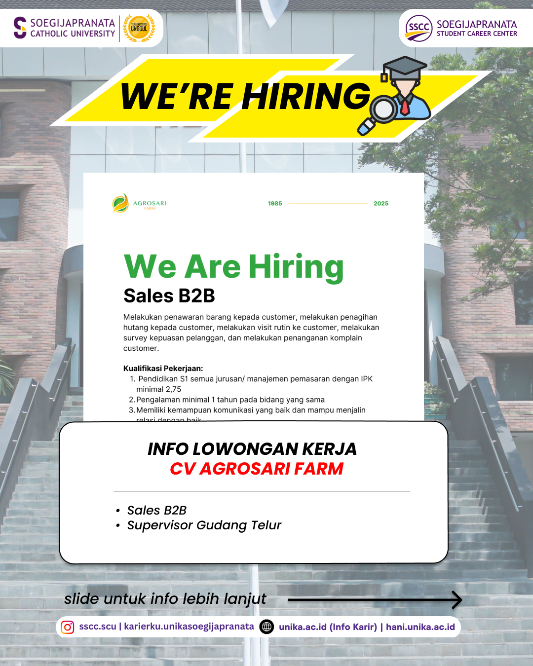 Loker Maret 2025 – CV Agrosari Farm || Job Vacancy