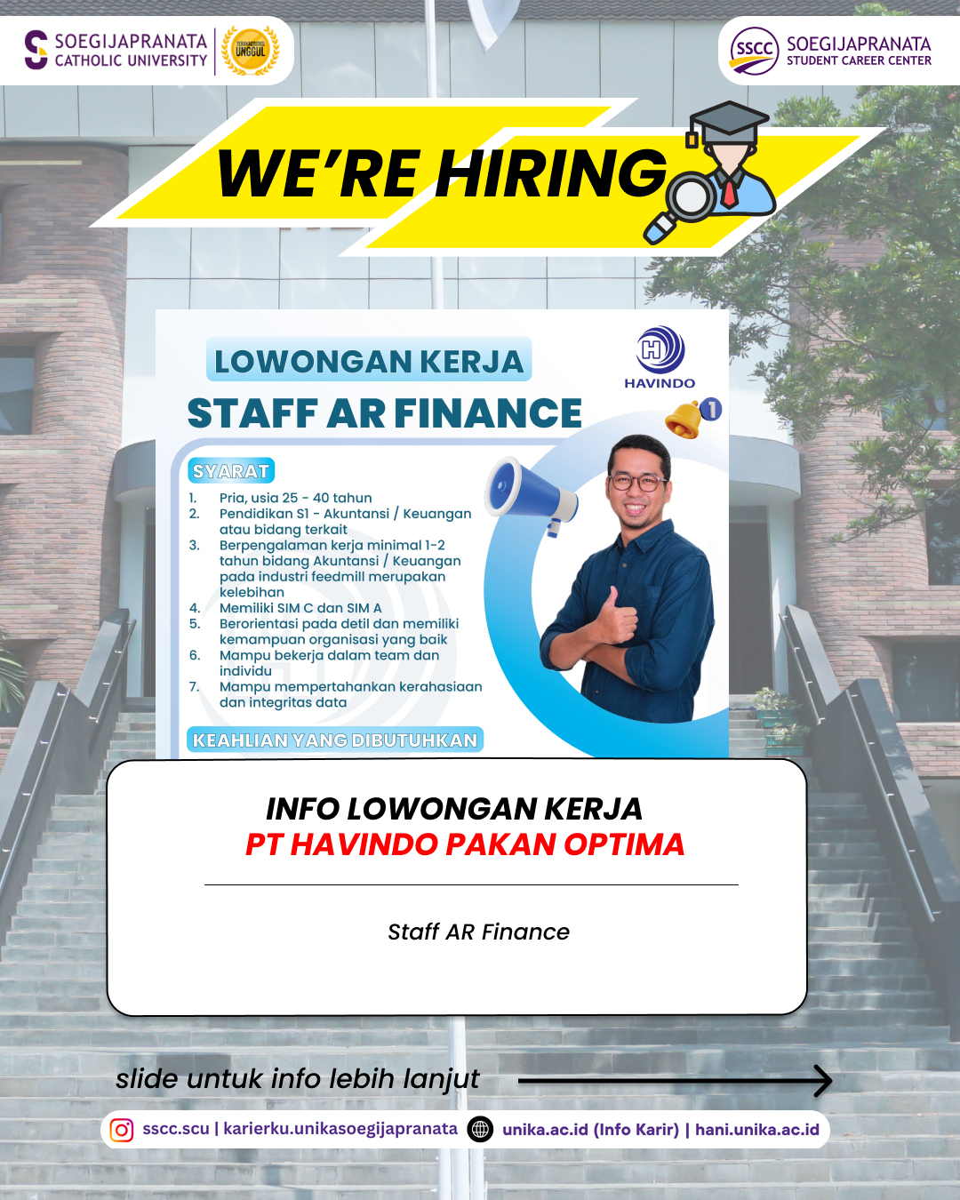 Loker Maret 2025 – PT Havindo Pakan Optima || Staff AR Finance