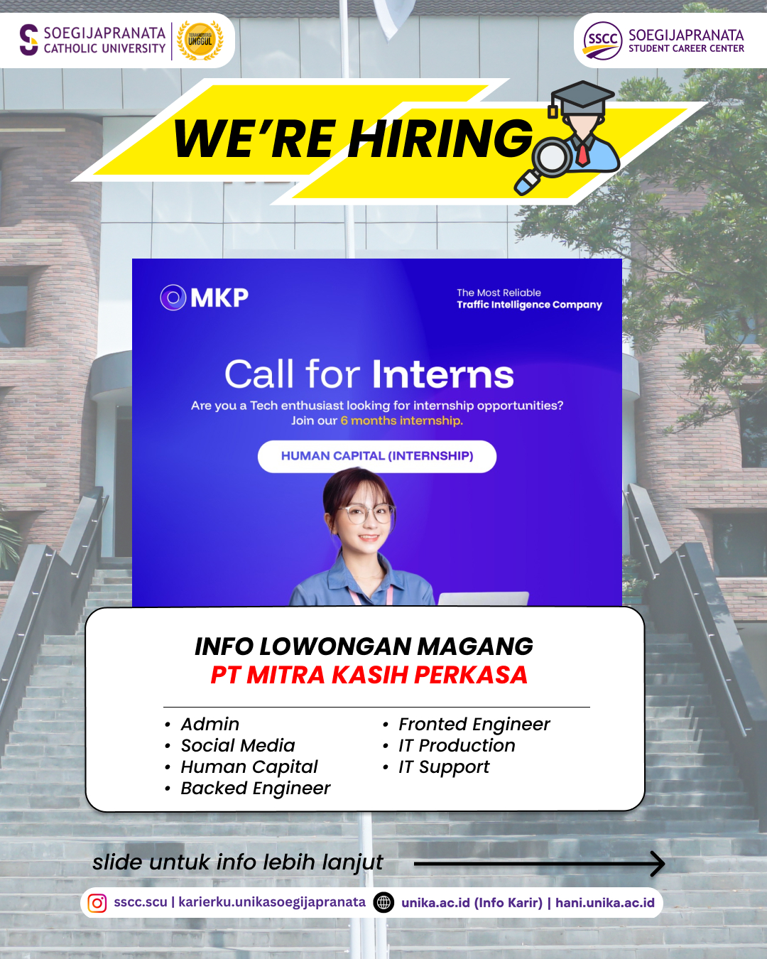 Informasi Magang – PT Mitra Kasih Perkasa || Internship Vacancy Informasi Magang – PT Mitra Kasih Perkasa || Internship Vacancy
