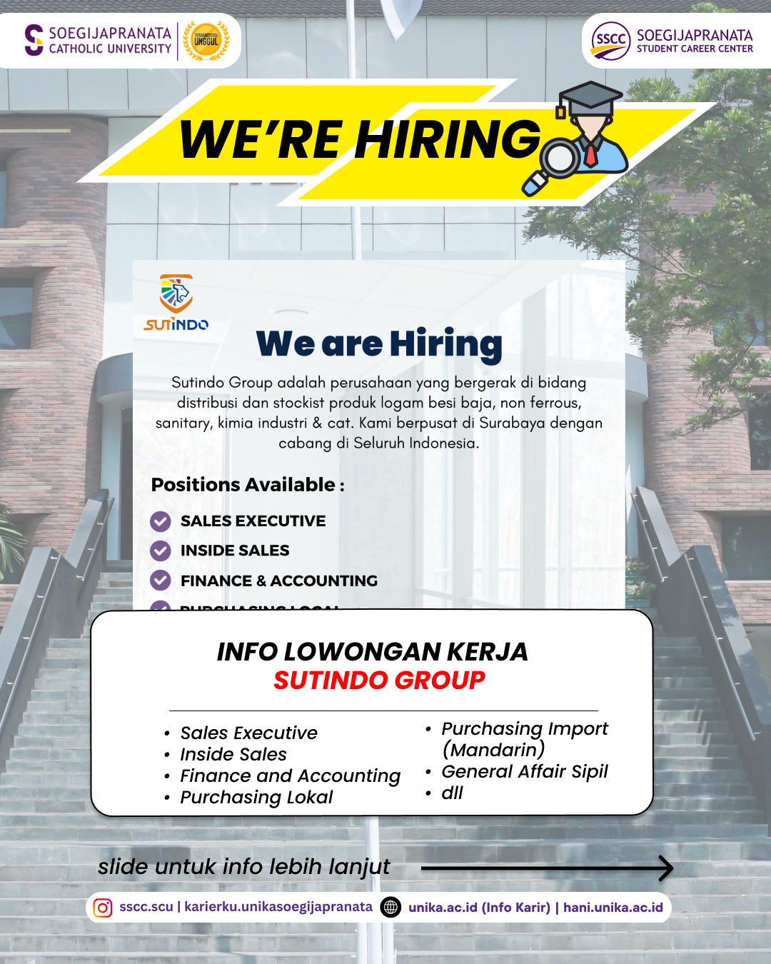 Loker Maret 2025 – SUTINDO Group || Job Vacancy