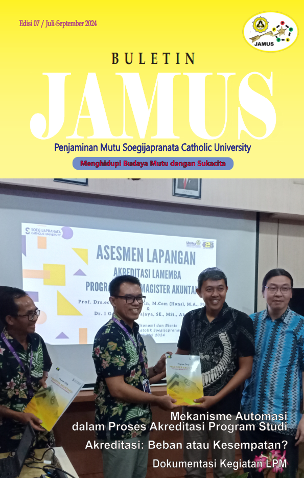 Buletin Penjaminan Mutu Soegijapranata Catholic University Edisi 07