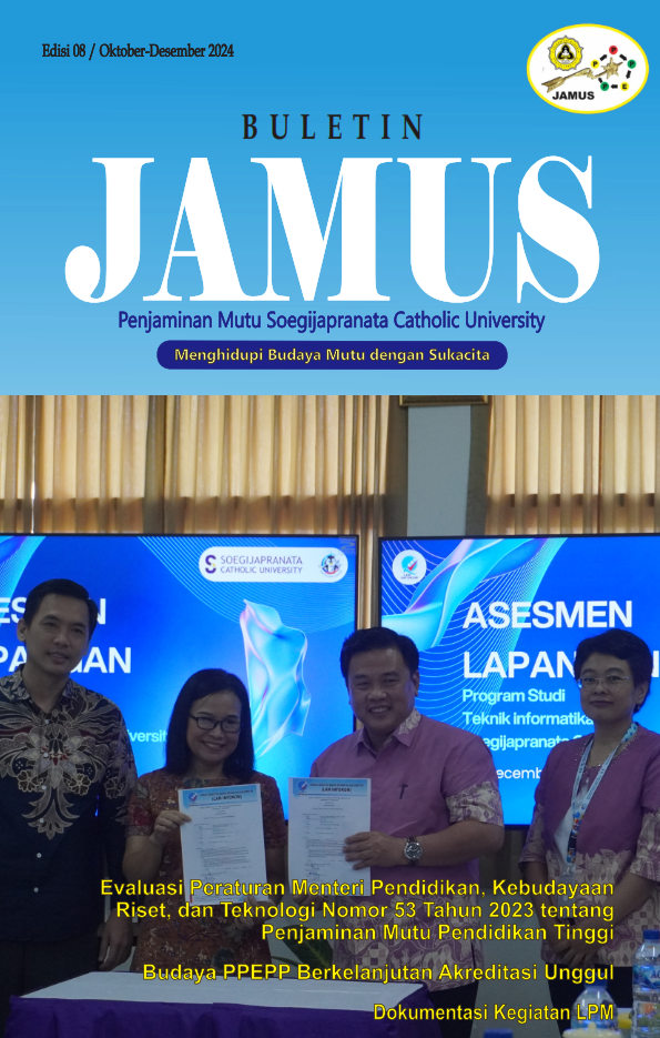 Buletin Penjaminan Mutu Soegijapranata Catholic University Edisi 08