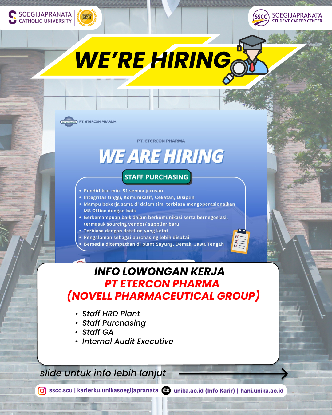 Loker April 2025 – PT Etercon Pharma (Novell Pharmaceutical Group) || Job Vacancy