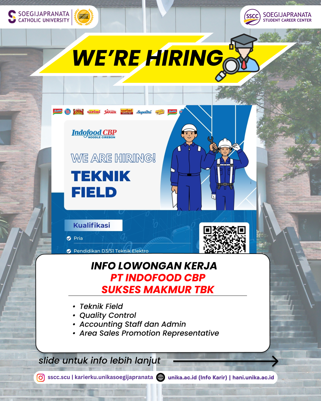 Loker April 2025 – PT Indofood CBP Sukses Makmur TBK || Job Vacancy