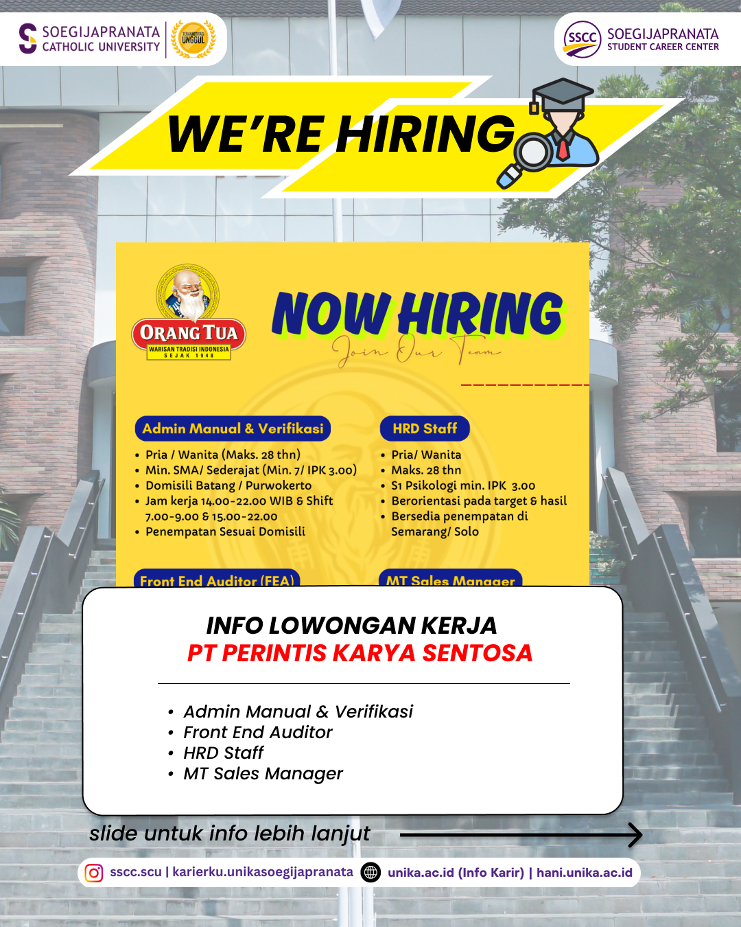 Loker April 2025 – PT Perintis Karya Sentosa || Job Vacancy Loker April 2025 – PT Perintis Karya Sentosa || Job Vacancy