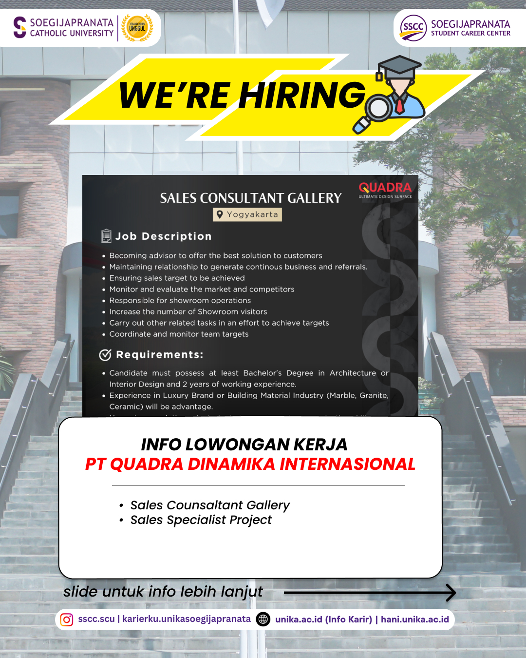Loker April 2025 – PT Quadra Dinamika Internasional || Job Vacancy