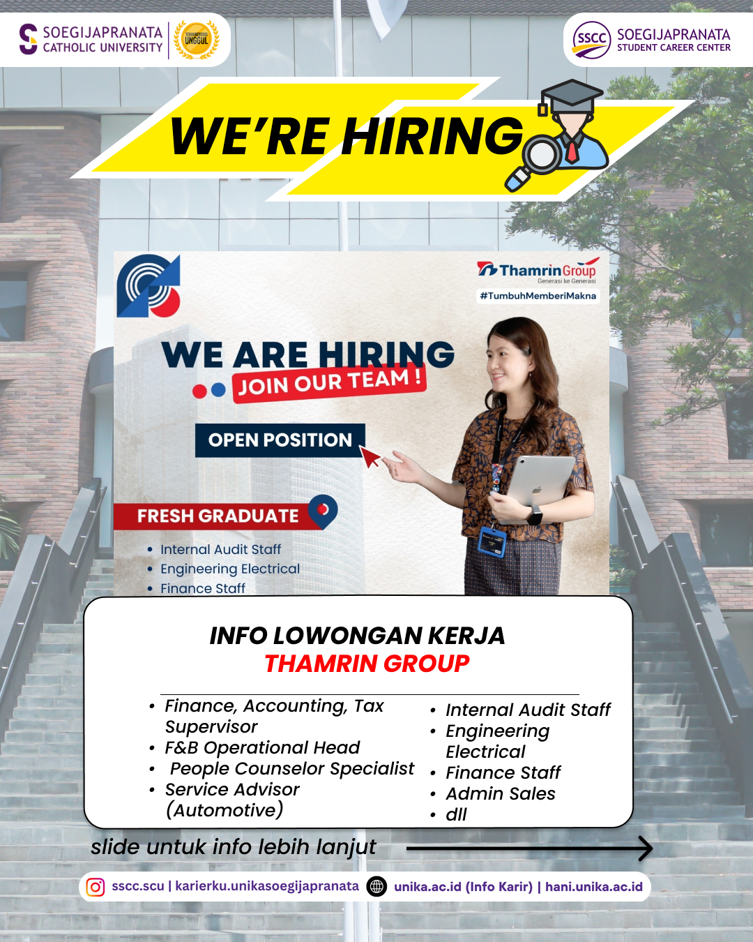 Loker April 2025 – Thamrin Group || Job Vacancy