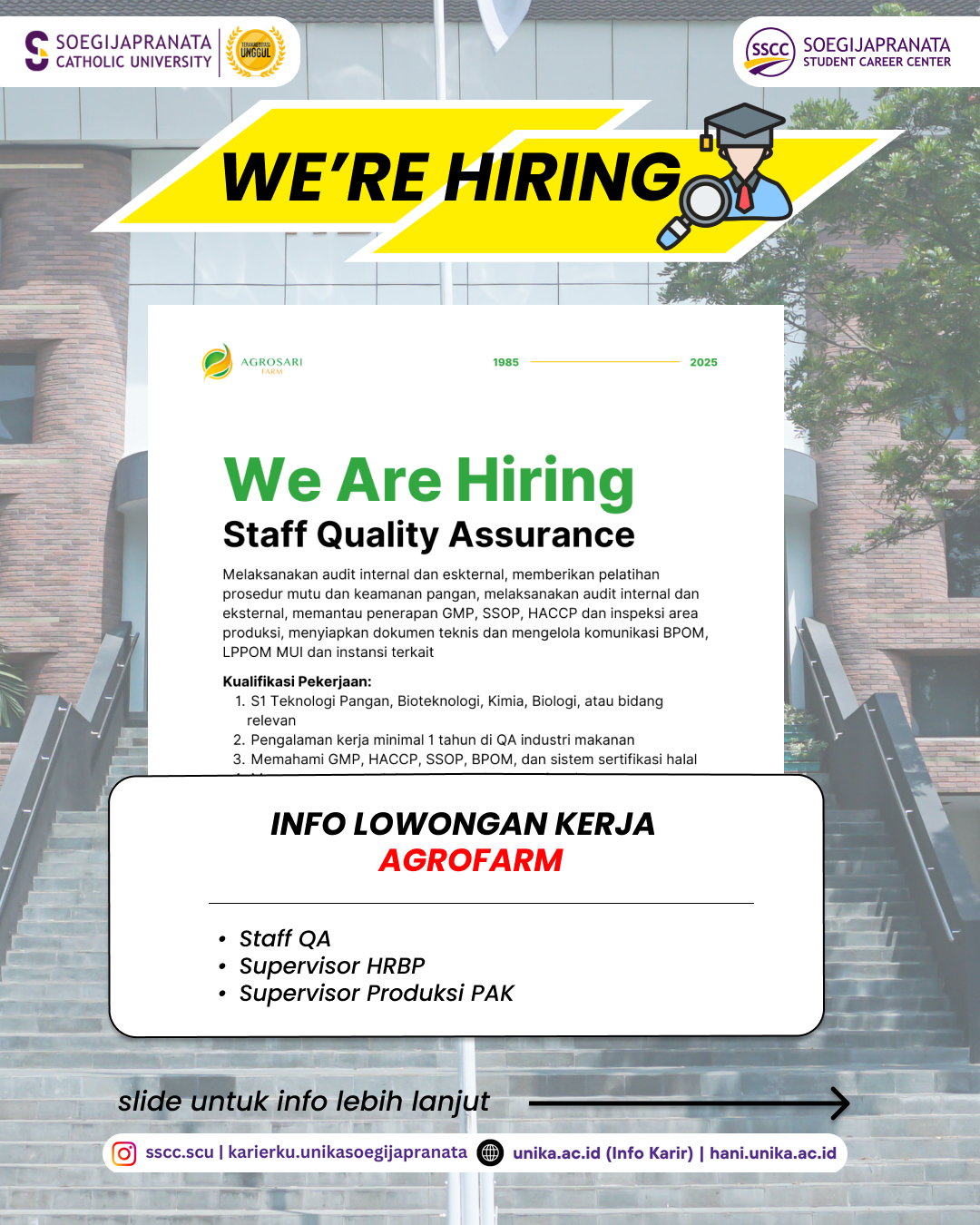 Loker Juni 2025 – CV Agrosari Farm || Job Vacancy