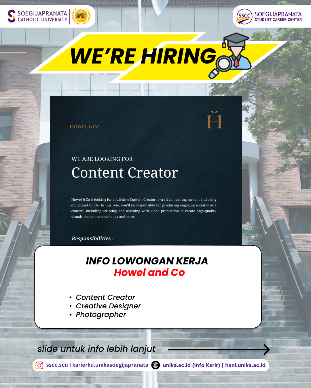 Loker Juni 2025 – Howel and Co || Job Vacancy