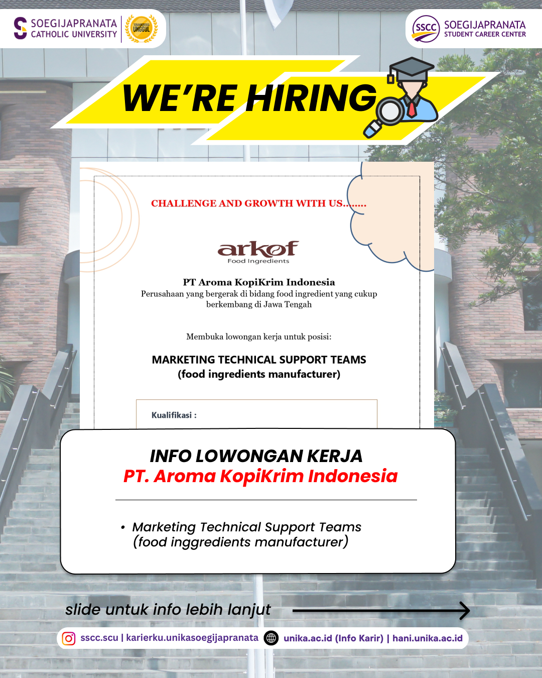 Loker Juni 2025 – PT Aroma Kopikrim Indonesia || Marketing