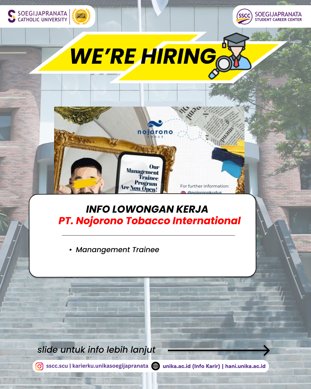 Loker Juni 2025 – PT Nojorono Tobacco International || MT
