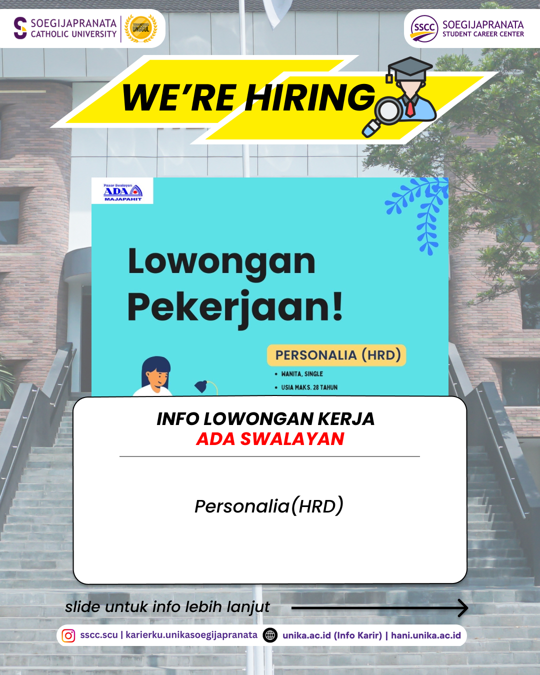 Loker Juli 2025 – ADA SWALAYAN || Job Vacancy