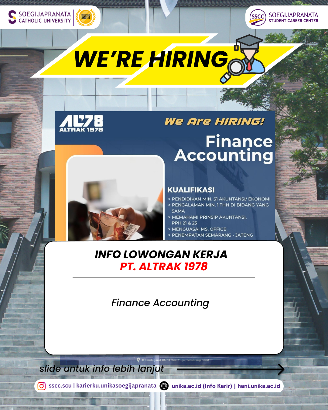 Loker Juli 2025 – PT. ALTRAK 1978 || Job Vacancy