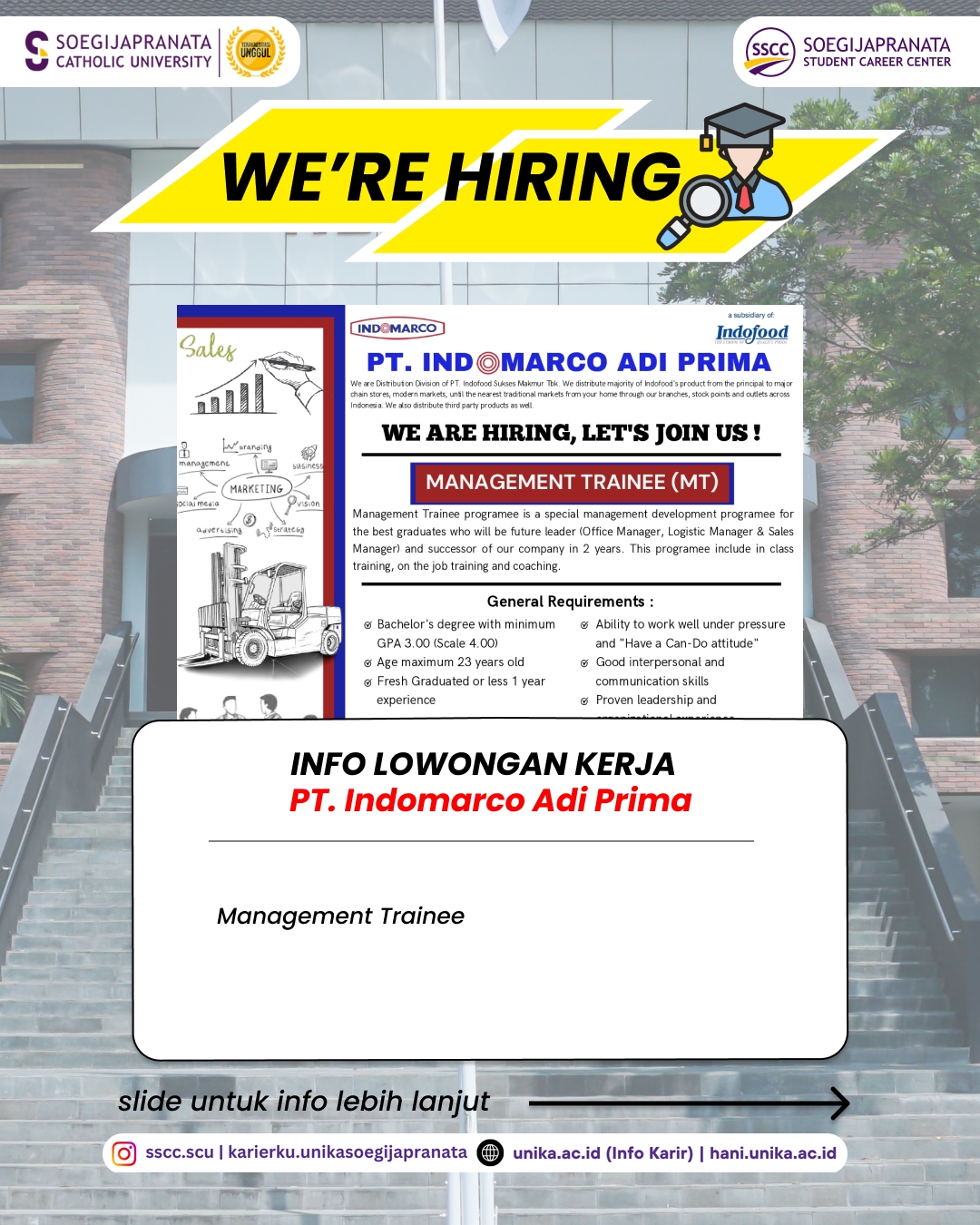 Loker Juli 2025 – PT. INDOMARCO ADI PRIMA || Job Vacancy
