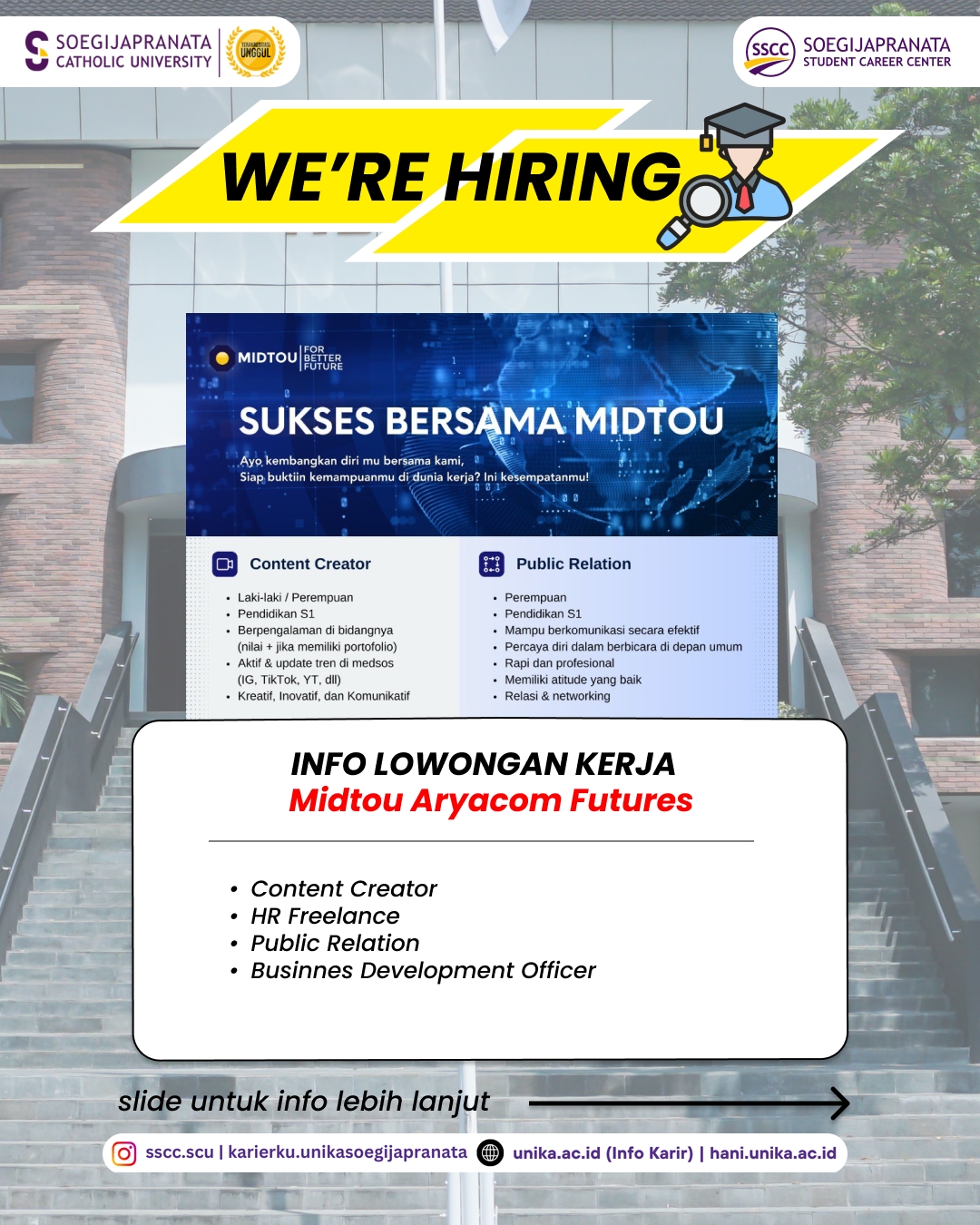 Loker Juli 2025 – MIDTOU ARYACOM FUTURES || Job Vacancy