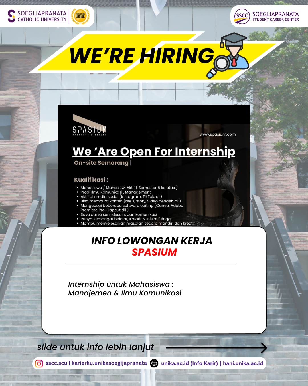 Loker Juli 2025 – SPASIUM || Job Vacancy