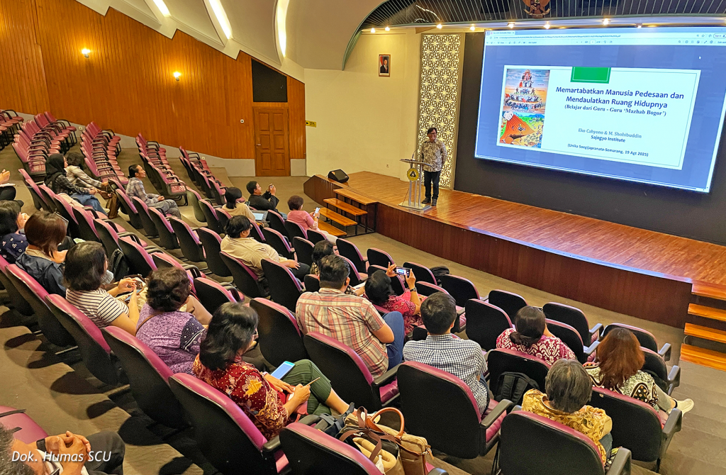 Dorong Riset Partisipatif, SCU Gandeng Sajogyo Institute dalam Workshop PAR 