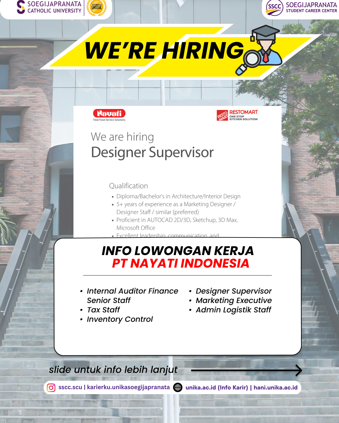Loker Agustus 2025 – PT NAYATI INDONESIA || Job Vacancy