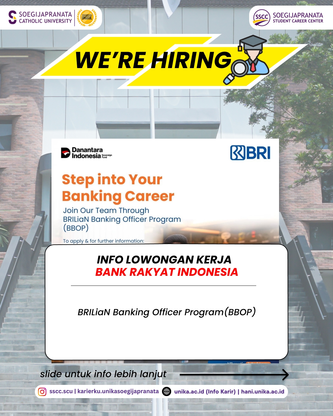 Loker Juli 2025 – BANK RAKYAT INDONESIA(BRI) || Job Vacancy
